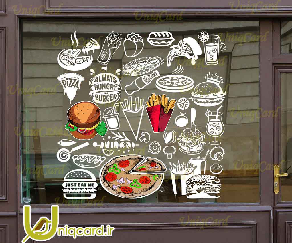 یونیک_کارت-لایه_باز-CDR-هنر-گرافیک-گرافیست-لاکچری-یونیک-خاص-استیکر-برچسب-شیشه-دیوار-مغازه-رستوران-فستفود-پیتزا-ایتالیا-کورل_دراو-کاترپلاتر-برش-چاپ-ماهی-مرغ-سوپ-برگر-سوسیس-پیتزا-برگر-سیب_زمینی-قارچ_سوخاری-سوخاری