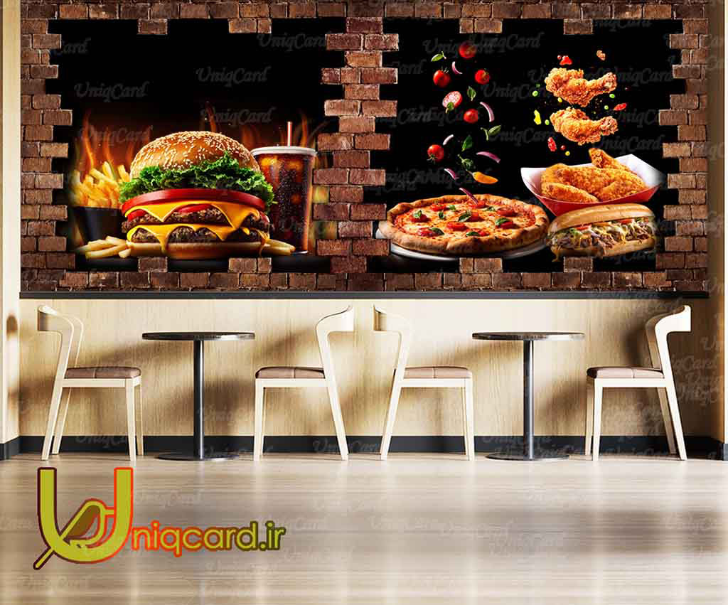 یونیک_کارت-کاغذ_دیواری-کاغذدیواری-پوستر-دوبعدی-سه_بعدی-لایه_باز-PSD-دکور-دکوراسیون-پوستر_سه_بعدی-کاغذدیواری_سه_بعدی-هنر-نقاشی-گرافیک-گرافیست-لاکچری-یونیک-خاص-فستفود-پیتزا-همبرگر-فست فود-دلقک-رستوران-ایرانی-سنتی